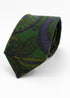 Paisley Wool Tie - Green